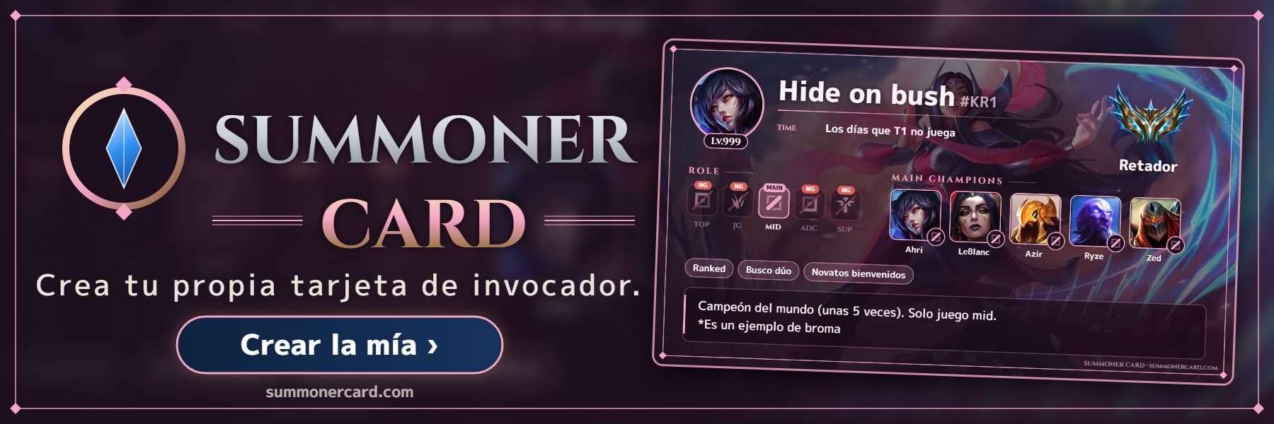 SUMMONER CARD banner: Jonia
