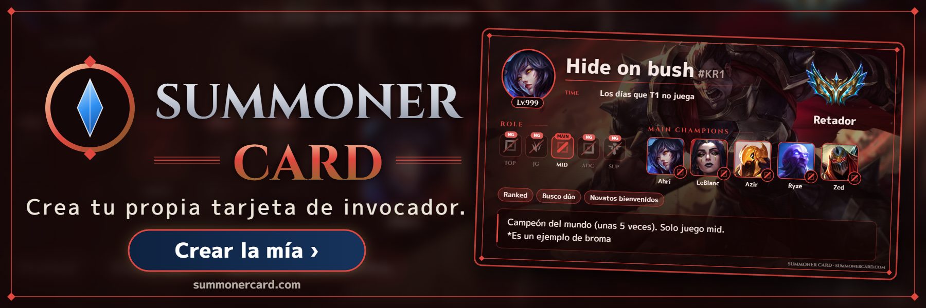 SUMMONER CARD banner: Noxus
