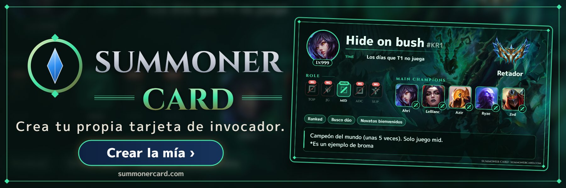 SUMMONER CARD banner: Islas de la Sombra