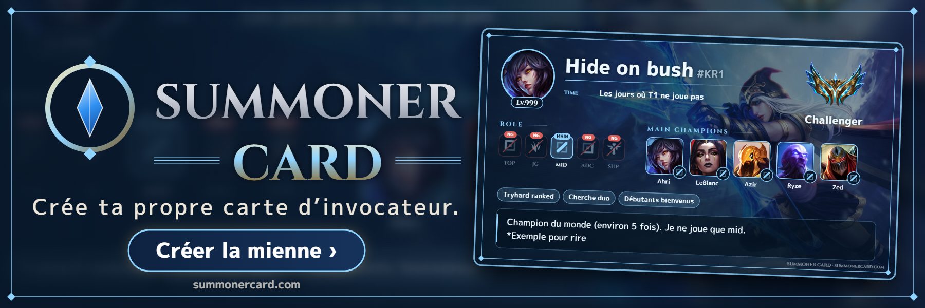 SUMMONER CARD banner: Freljord