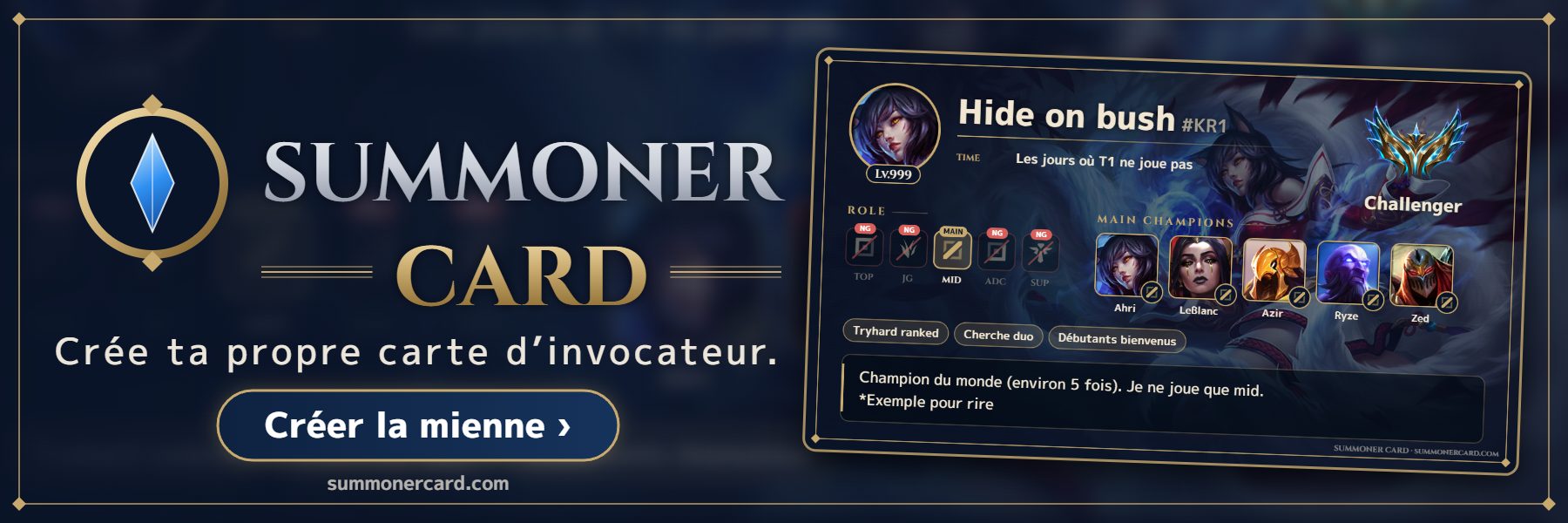 SUMMONER CARD banner: Hextech