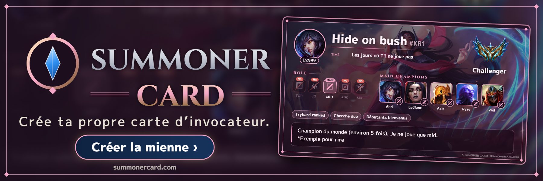 SUMMONER CARD banner: Ionia