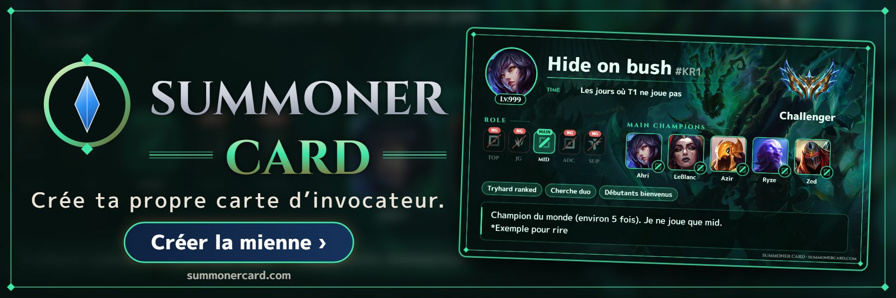 SUMMONER CARD banner: Îles obscures