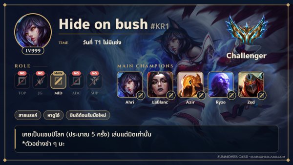 เทมเพลตการ์ดซัมมอนเนอร์: เฮกซ์เทค